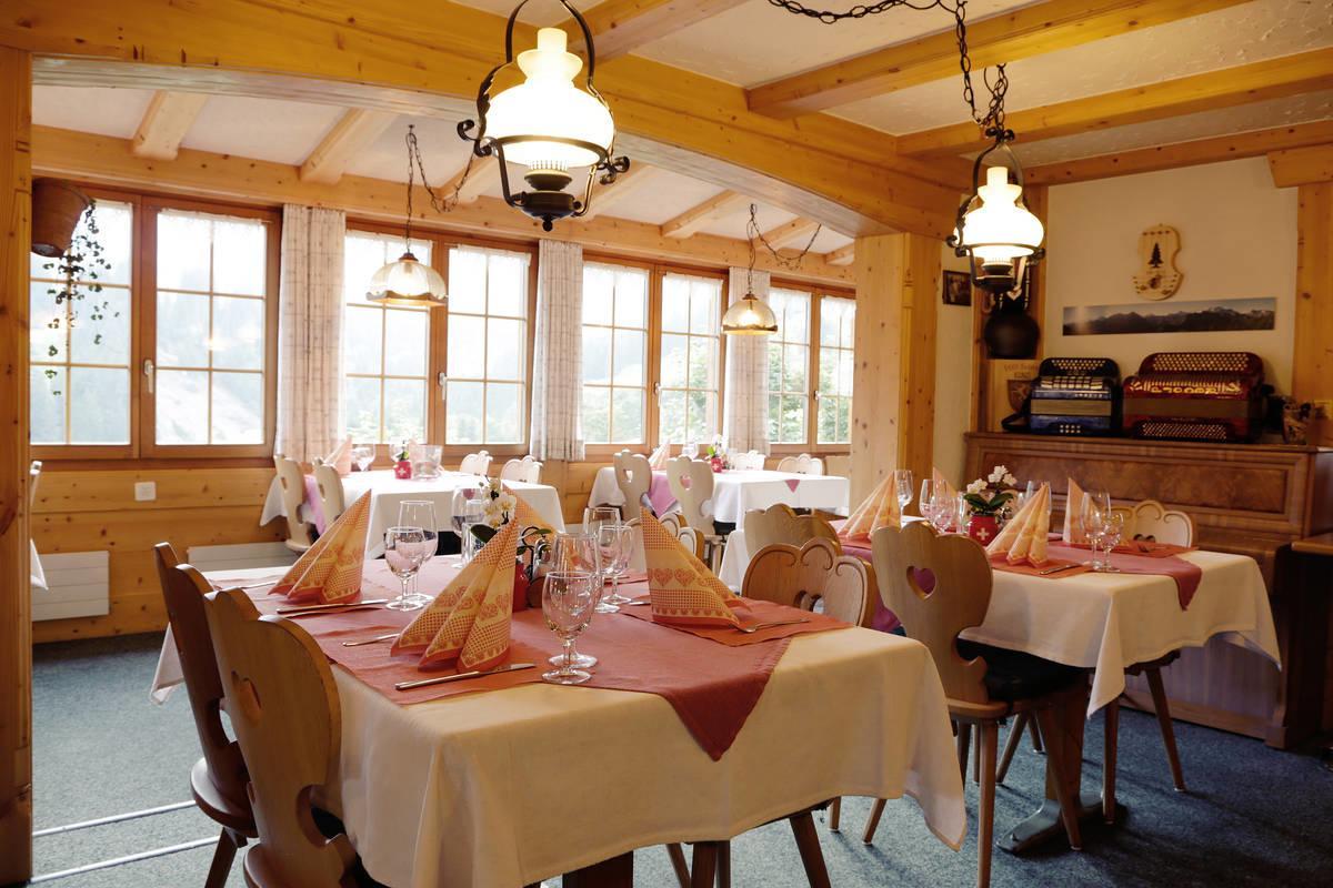 Restaurant Hotel Schermtanne Adelboden Dış mekan fotoğraf